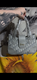 Grey shoulder purse