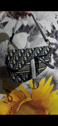 Navy blue saddle bag