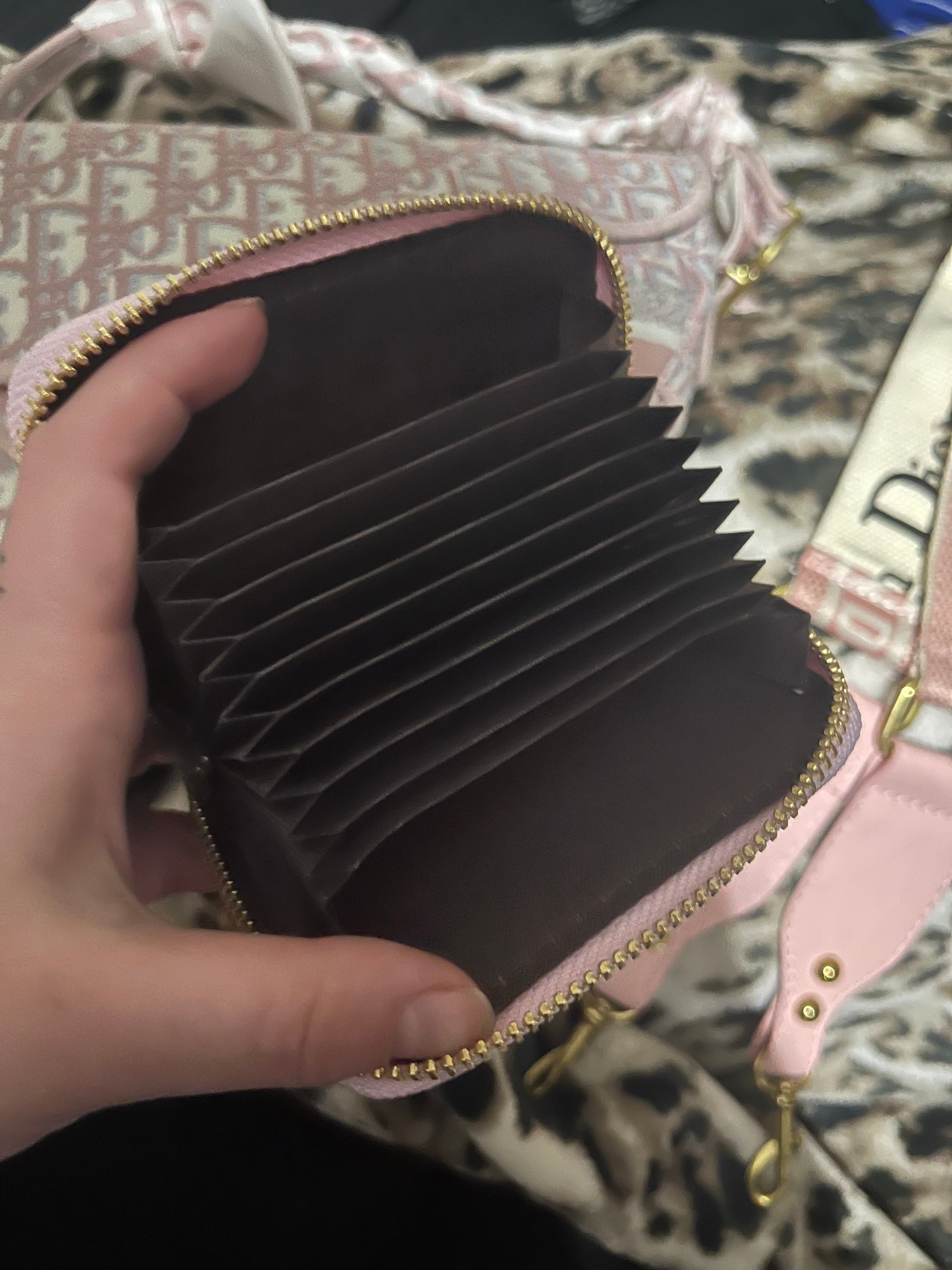 Pink saddle bag