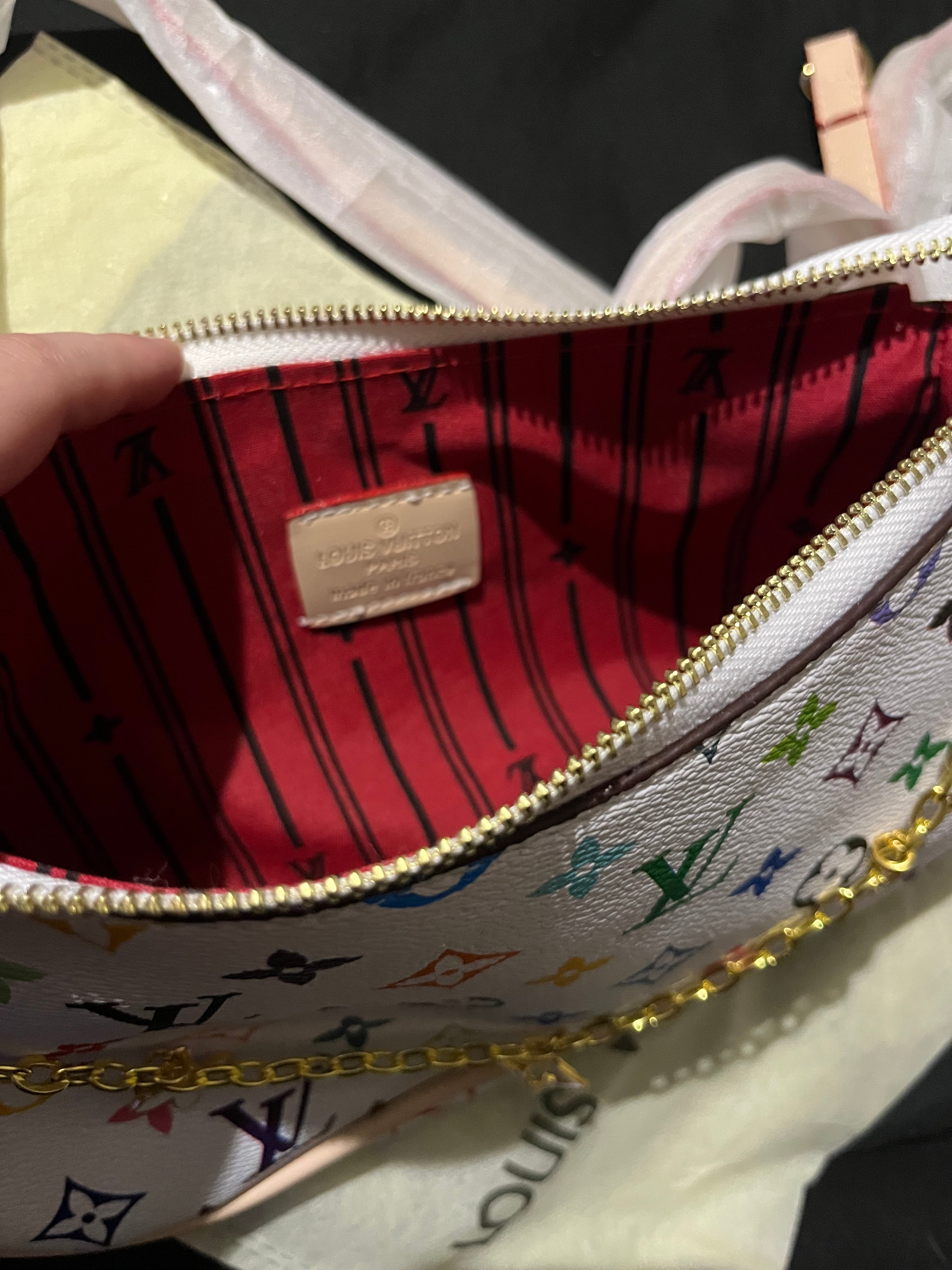 Multicolor monogram purse