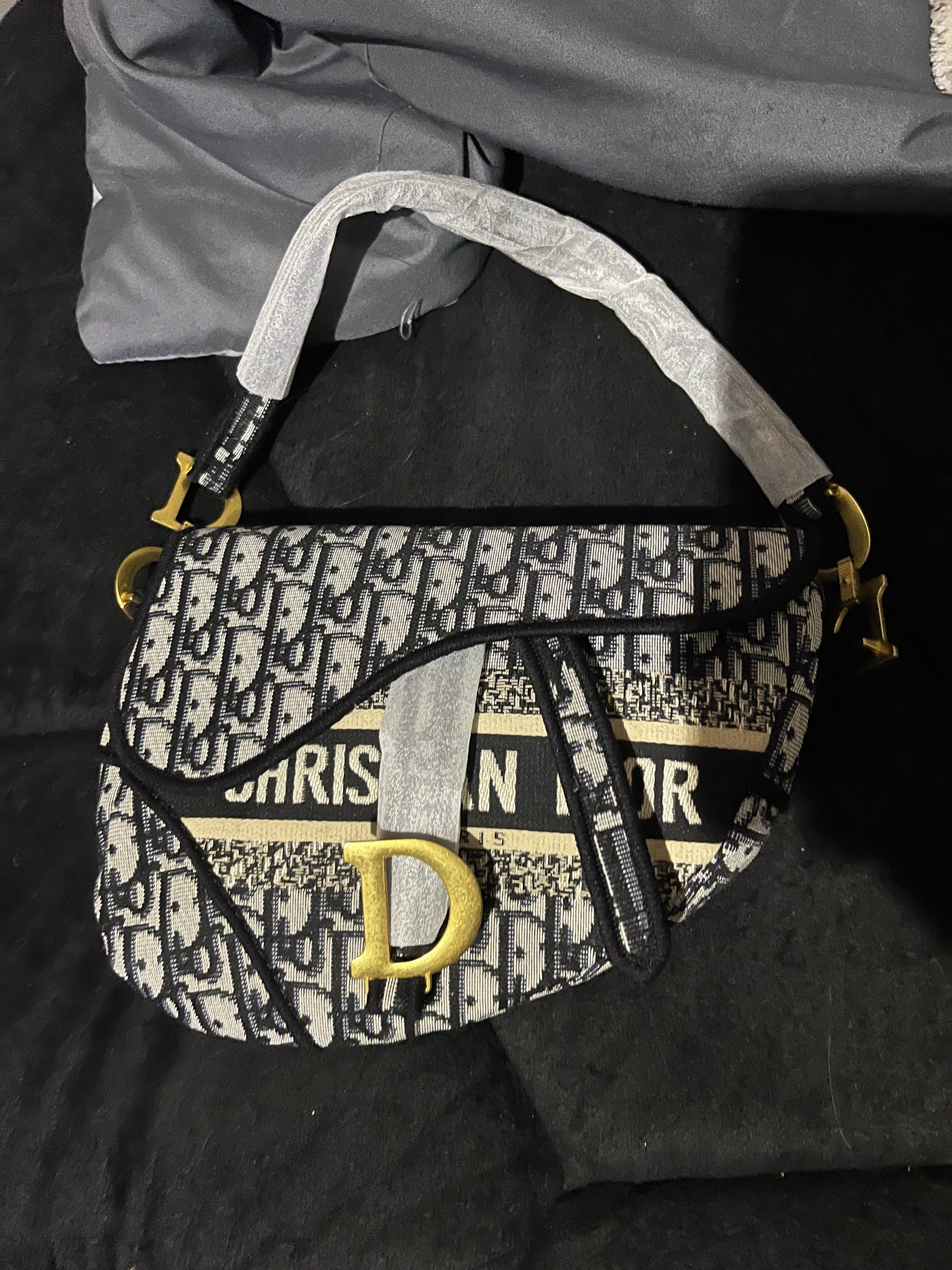 Black saddle bag