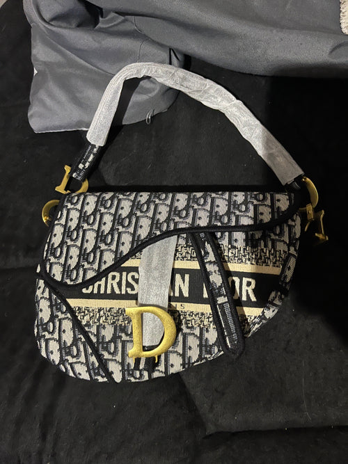 Black saddle bag